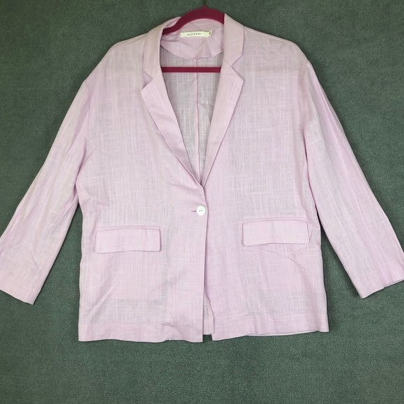 Ellison linen blend coastal oversized blazer size S - Picture 1 of 8